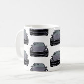 Dunkelgrau-Elektrofahrzeug SUV-Fahrzeug Kaffeetasse (Vorderseite Links)