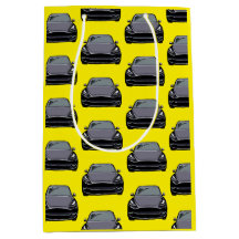 Dunkelgrau-Elektrofahrzeug SUV Gelbes Auto