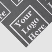 Dunkelgrau für Ihr Logo hier Mustervorlage Seidenpapier (Detail)