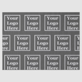 Dunkelgrau für Ihr Logo hier Mustervorlage Seidenpapier