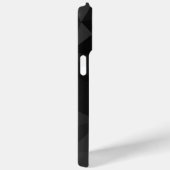 Dunkelgrau, geometrisches Maschenmuster Monogram Case-Mate iPhone Hülle (Rückseite / Rechts)