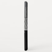 Dunkelgrau geometrisches Metallic Design Case-Mate iPhone Hülle (Hinten/Links)