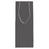 Dunkelgrau Geschenktüte Für Weinflaschen (Rückseite)