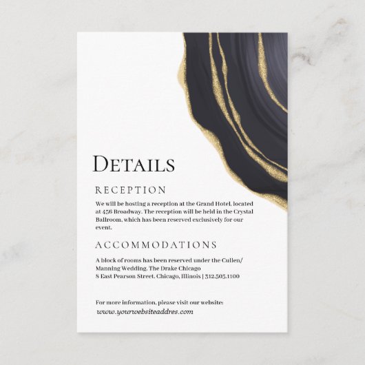 Dunkelgrau-Goldagate Begleitkarte (Vorderseite)