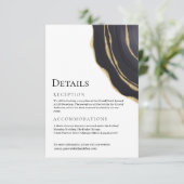 Dunkelgrau-Goldagate Begleitkarte (Stehend Vorderseite)