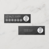 Dunkelgrau Gradient Geometric Mesh Custom Logo Treuekarte (Vorne/Hinten)