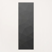 Dunkelgrau Gradient Geometrisches Mesh Muster Yogamatte (Vorderseite)