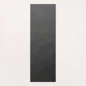 Dunkelgrau Gradient Geometrisches Mesh Muster Yogamatte (Rückseite)