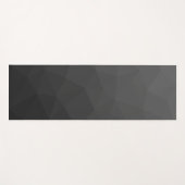 Dunkelgrau Gradient Geometrisches Mesh Muster Yogamatte (Vorderseite (Horizontal))