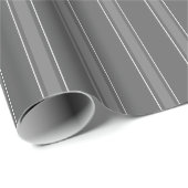 Dunkelgrau & Graue Streifen Geschenkpapier (Rolleneckpunkt)