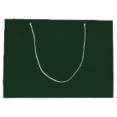 Dunkelgrau Grün Große Geschenktüte (Rückseite)