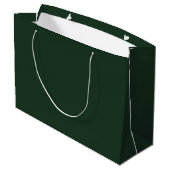 Dunkelgrau Grün Große Geschenktüte (Rückseite Schrägansicht)