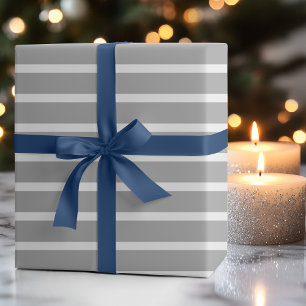 Dunkelgrau, horizontal gestreift geschenkpapier