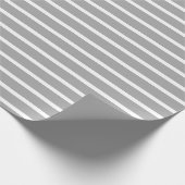 Dunkelgrau, horizontal gestreift geschenkpapier (Ecke)