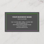 Dunkelgrau-Junk-Abraumtransporter Visitenkarte (Rückseite)