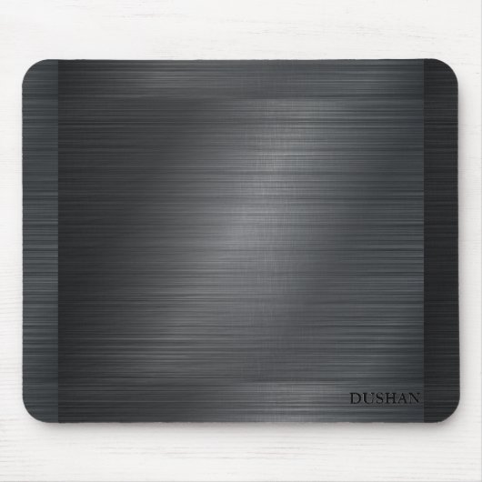 Dunkelgrau-Metal-Look Hintergrund Maus Pad Mousepad (Vorne)