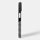 Dunkelgrau-Metallic-Look Geometrisches Muster. Case-Mate iPhone Hülle (Rückseite / Rechts)