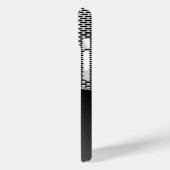 Dunkelgrau-Metallic-Look Geometrisches Muster. Case-Mate iPhone Hülle (Rückseite / Links)