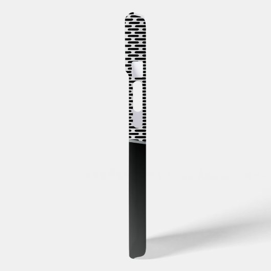 Dunkelgrau-Metallic-Look Geometrisches Muster. Case-Mate iPhone Hülle (Rückseite / Links)