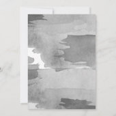 Dunkelgrau Minimalistisch - Foto - Lebensfeier Einladung (Rückseite)