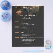 Dunkelgrau Moderne Minimalistische Fotografie - Pr Flyer (Einzeln)