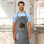 Dunkelgrau Niedlich Bester Cat Vater je benutzerde Schürze