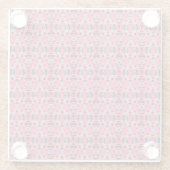 Dunkelgrau Pink Blue Funky Fun Deko Bar Table Glasuntersetzer (Rückseite)