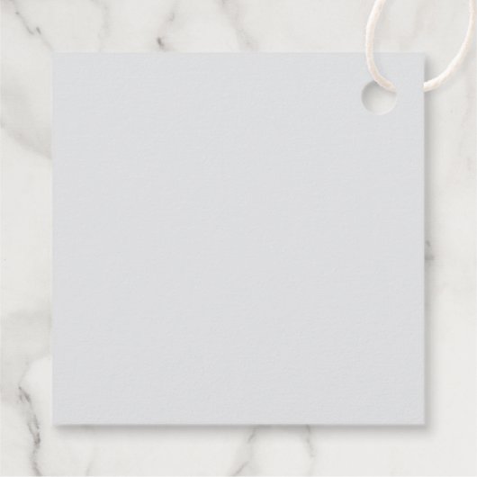 Dunkelgrau Retro Moderner Mit Monogramm Name Geschenkanhänger (Rückseite)