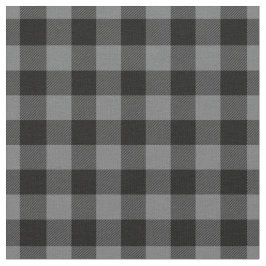 Dunkelgrau & Schwarz Karo Gingham Stoff