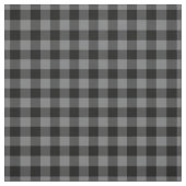 Dunkelgrau & Schwarz Karo Gingham Stoff (Muster)