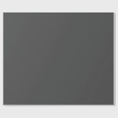 Dunkelgrau, Schwarz Minimalistisch Geschenkpapier (Flach)