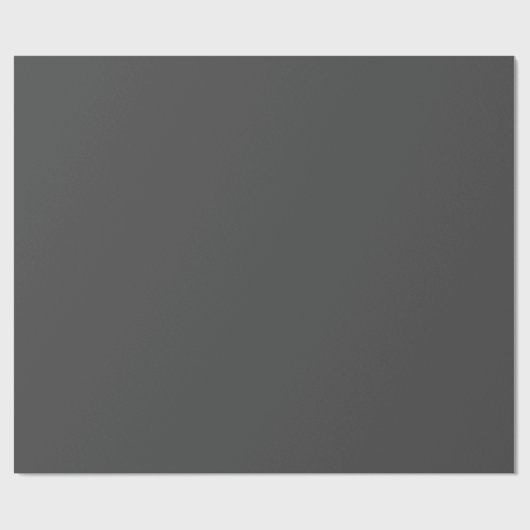 Dunkelgrau, Schwarz Minimalistisch Geschenkpapier (Flach)