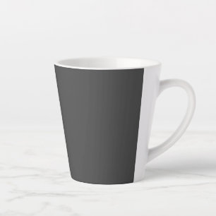 Dunkelgrau, Schwarze Eel Latte Tasse