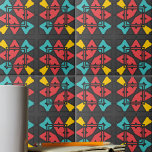 Dunkelgrau Türkisrot Abstrakt gelb Geometrisch Fliese<br><div class="desc">Diese exquisite Keramik-Kachel präsentiert ein lebendiges und modernes Design mit einer faszinierenden Reihe geometrischer Formen. Mit einer exquisiten Farbpalette aus Grau, Blau, Rot und Gelb verbindet diese Kachel zeitgenössischen Flair mühelos mit einer auffälligen Attraktion. Fügen Sie jedem Raum eine Touch von Raffinesse und künstlerischer Brillanz hinzu, mit dieser markanten Keramik,...</div>