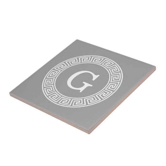 Dunkelgrau, was für ein erstes Monogramm für den g Fliese (Seite)
