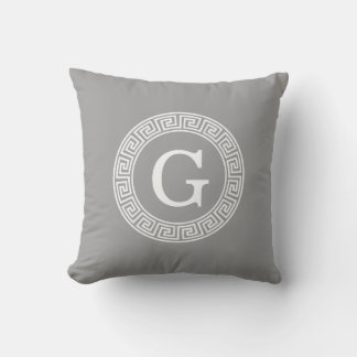 Dunkelgrau, was für ein erstes Monogramm für den g Kissen