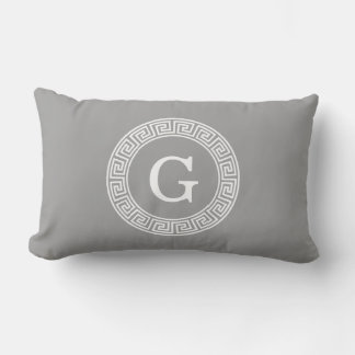 Dunkelgrau, was für ein erstes Monogramm für den g Lendenkissen