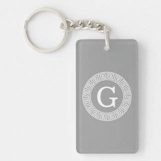 Dunkelgrau, was für ein erstes Monogramm für den g Schlüsselanhänger