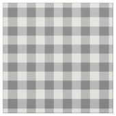 Dunkelgrau-weiß kariert Gingham Stoff (Muster)