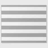 Dunkelgrau, Weiß XL Streifen Muster Geschenkpapier (Flach)