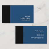 Dunkelgraublauer Hintergrund Attraktive Visitenkar Visitenkarte (Vorne/Hinten)