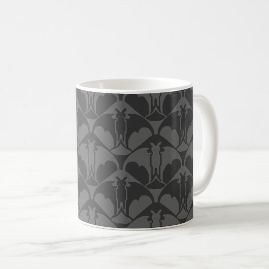 Dunkelgraue Batty-Kaffeetasse Kaffeetasse (VorderseiteRechts)