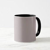 Dunkelgraue Blätter Silhouette lila Tasse (VorderseiteRechts)