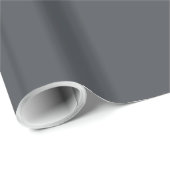 Dunkelgraue Einheitsfarbe Geschenkpapier (Rolleneckpunkt)
