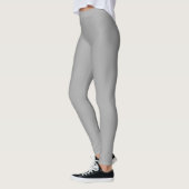 Dunkelgraue Farbe einfarbig Leggings (Links)