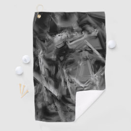 Dunkelgraue, farbige Quadrate, 'falsche Pinselstri Golfhandtuch