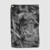 Dunkelgraue, farbige Quadrate, 'falsche Pinselstri Golfhandtuch (Vorderseite)