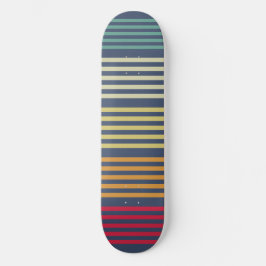 Dunkelgraue farbige Retrostreifen Skateboard