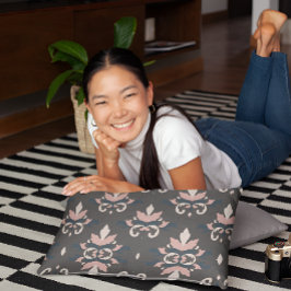 Dunkelgraue Flora Elegance Pillowcase Kissenbezug