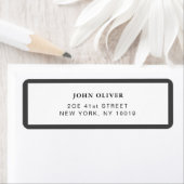 Dunkelgraue Grenze Formelle Rücksendeadresse (Insitu)